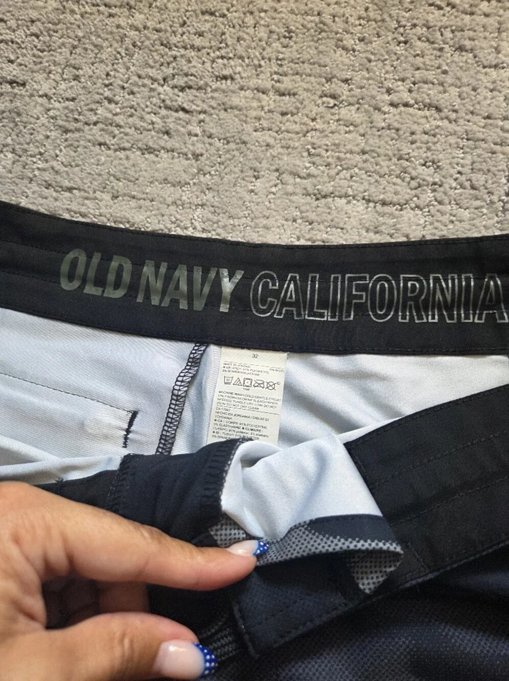 Rip Curl Colorblock Swim Trunks - Teal, Coral, Navy